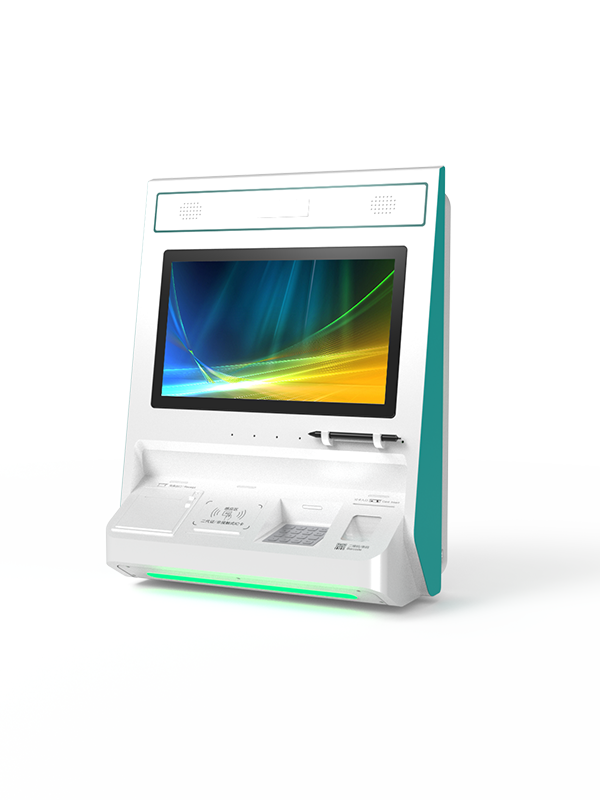 Wall mounted self-service terminal