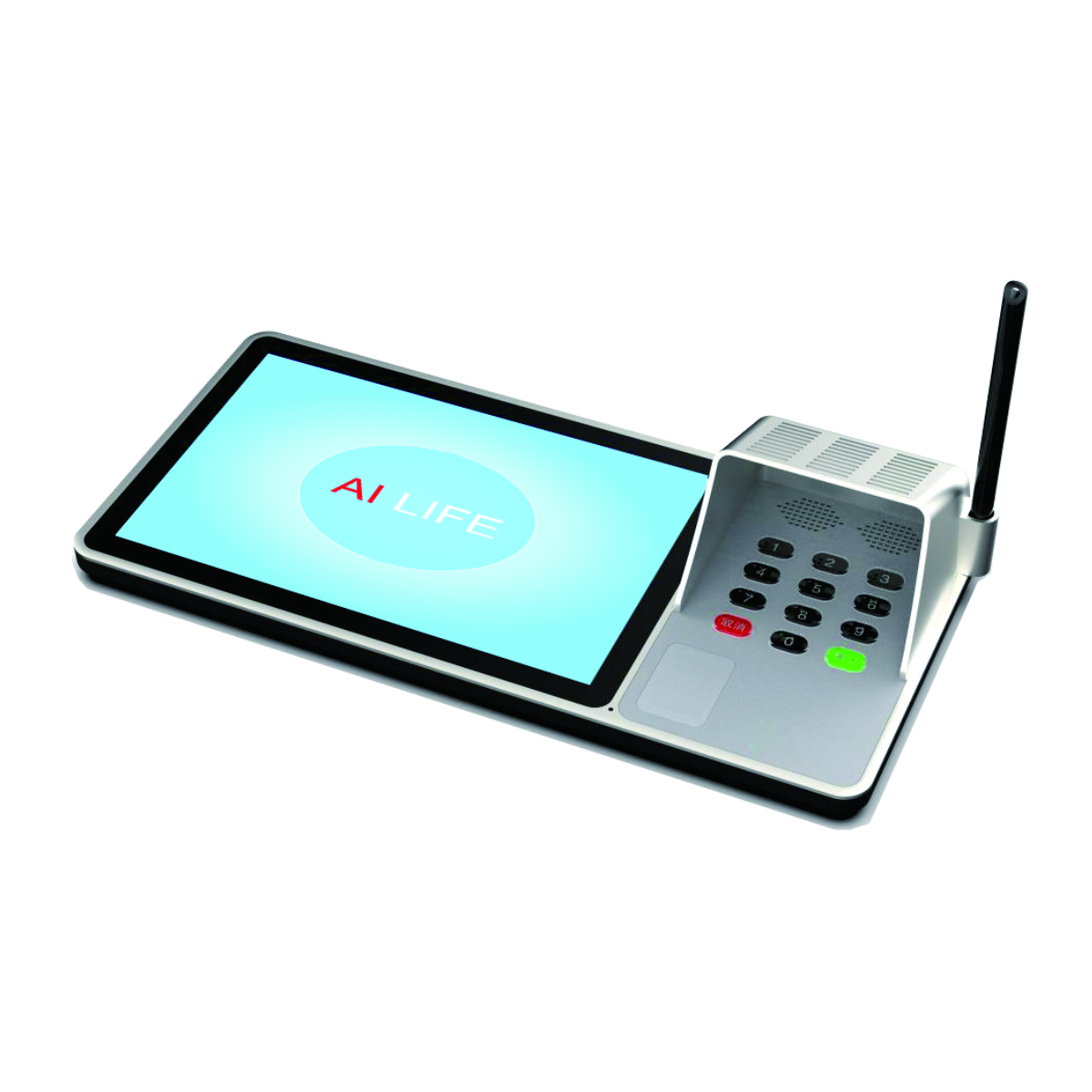 The GEIT external display features a new streamlined design that is both attractive and stylish. It supports basic functions such as user interaction, password input, service satisfaction evaluation, pressure-sensitive handwritten signatures, advertising